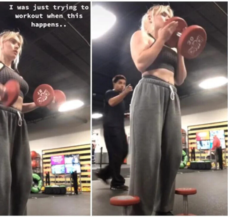 Dramatic video shows a woman confronting a harasser at the gym